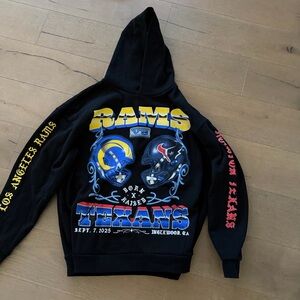 Born x Raised Los Angeles Rams vs Houston Texans September 7, 2025 Black Hoodie